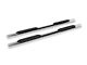 RedRock 4-Inch Oval Straight End Side Step Bars; 304 Stainless Steel (2024 Tacoma Double Cab)