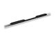 RedRock 4-Inch Oval Straight End Side Step Bars; 304 Stainless Steel (2024 Tacoma Double Cab)