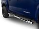 RedRock 4-Inch Oval Straight End Side Step Bars; 304 Stainless Steel (2024 Tacoma Double Cab)