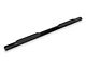 RedRock 4-Inch Oval Straight Side Step Bars; Black (2024 Tacoma Double Cab)