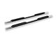 RedRock 4-Inch Oval Straight Side Step Bars; Stainless Steel (2024 Tacoma Double Cab)