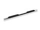 RedRock 4-Inch Oval Straight Side Step Bars; Stainless Steel (2024 Tacoma Double Cab)