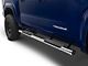 RedRock 4-Inch Oval Straight Side Step Bars; Stainless Steel (2024 Tacoma Double Cab)