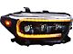 OLM Infinite Series LED Headlights with White DRL; Black Housing; Clear Lens (16-23 Tacoma)