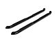 RedRock 4-Inch Oval Bent End Side Step Bars; Black (2024 Tacoma Double Cab)