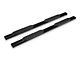 RedRock 5-Inch Oval Straight End Side Step Bars; Black (2024 Tacoma Double Cab)