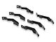 RedRock 5-Inch Oval Straight End Side Step Bars; Black (2024 Tacoma Double Cab)