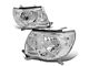 Factory Style Headlights with Clear Corners; Chrome Housing; Clear Lens (05-11 Tacoma)