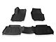 Rough Country Sure-Fit Front and Rear Floor Mats; Black (2024 Tacoma Double Cab)