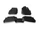 Rough Country Sure-Fit Front and Rear Floor Mats; Black (2024 Tacoma Double Cab)