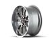 Ridler 650 Gloss Grey with Polished Lip 5-Lug Wheel; 20x10; 38mm Offset (05-15 Tacoma)