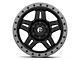 Fuel Wheels Anza Matte Black with Anthracite Ring 6-Lug Wheel; 17x8.5; 6mm Offset (05-15 Tacoma)