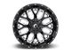 Fuel Wheels Titan Gloss Black Milled 6-Lug Wheel; 20x9; 1mm Offset (10-24 4Runner)