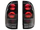 Euro Style Tail Lights; Black Housing; Clear Lens (05-15 Tacoma w/ Factory Halogen Tail Lights)