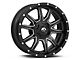 Fuel Wheels Vandal Gloss Black Milled 6-Lug Wheel; 20x9; 1mm Offset (05-15 Tacoma)