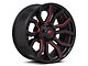 Fuel Wheels Rage Gloss Black Red Tinted 6-Lug Wheel; 20x9; 1mm Offset (03-09 4Runner)