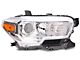 OEM Style Headlight; Chrome Housing; Clear Lens; Passenger Side (16-23 Tacoma w/ Factory Halogen DRL)