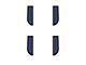 Door Armrest Foam Inserts; Black/Blue (16-23 Tacoma Double Cab)