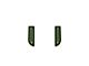 Door Armrest Foam Inserts; Black/Green (16-23 Tacoma Access Cab)