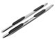 RedRock 5-Inch Oval Bent End Side Step Bars; Stainless Steel (07-21 Tundra CrewMax)