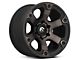 Fuel Wheels Beast Matte Black Machined with Dark Tint 6-Lug Wheel; 17x9; 1mm Offset (22-24 Tundra)
