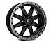 Fuel Wheels Trophy Matte Black with Anthracite Ring 6-Lug Wheel; 20x9; 1mm Offset (22-24 Tundra)