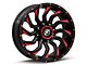 XF Offroad XF-224 Gloss Black Red Milled 5-Lug Wheel; 20x10; -24mm Offset (14-21 Tundra)