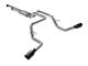Flowmaster FlowFX Dual Exhaust System with Black Tips; Side Exit (10-19 4.6L Tundra)