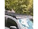 Prinsu Roof Rack with 50-Inch LED Light Bar Cutout Wind Deflector; Black (07-21 Tundra CrewMax)