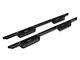 Square Tube Drop Style Nerf Side Step Bars; Matte Black (22-24 Tundra CrewMax)