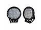 Armour II Roll Bar with 9-Inch Black Round Flood LED Lights; Black (07-24 Tundra)