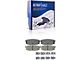 Drilled and Slotted 5-Lug Brake Rotor, Pad, Brake Fluid and Cleaner Kit; Front and Rear (07-21 Tundra)