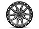 Fuel Wheels Rebel Matte Gunmetal with Black Bead Ring 5-Lug Wheel; 20x10; -18mm Offset (07-13 Tundra)