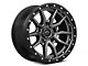 Fuel Wheels Rebel Matte Gunmetal with Black Bead Ring 5-Lug Wheel; 20x9; 1mm Offset (07-13 Tundra)