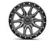 Fuel Wheels Rebel Matte Gunmetal with Black Bead Ring 5-Lug Wheel; 20x9; 1mm Offset (07-13 Tundra)