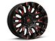 Fuel Wheels Quake Gloss Black Milled with Red Tint 6-Lug Wheel; 20x9; 1mm Offset (22-24 Tundra)