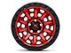 Fuel Wheels Covert Candy Red with Black Bead Ring 5-Lug Wheel; 20x9; 20mm Offset (14-21 Tundra)