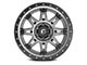 Fuel Wheels Hostage III Matte Gunmetal with Black Bead Ring 5-Lug Wheel; 20x9; 1mm Offset (14-21 Tundra)