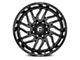 Fuel Wheels Hurricane Gloss Black Milled 5-Lug Wheel; 20x9; 1mm Offset (07-13 Tundra)