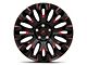 Fuel Wheels Quake Gloss Black Milled with Red Tint 5-Lug Wheel; 20x9; 1mm Offset (14-21 Tundra)