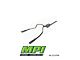 MPI Exhaust Technologies Turbo Series Weld-On Dual Exhaust System with Polished Bright Chrome Tips; Rear Exit (07-13 5.7L Tundra)