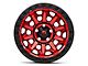 Fuel Wheels Covert Candy Red with Black Bead Ring 5-Lug Wheel; 17x9; -12mm Offset (14-21 Tundra)