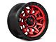 Fuel Wheels Covert Candy Red with Black Bead Ring 5-Lug Wheel; 18x9; 20mm Offset (07-13 Tundra)