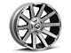 Fuel Wheels Contra Platinum Brushed Gunmetal with Tinted Clear 6-Lug Wheel; 22x10; -19mm Offset (22-24 Tundra)