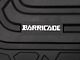 Barricade Custom Fit All-Weather Front and Rear Floor Liners; Black (22-24 Tundra CrewMax)