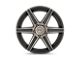 Niche Carina Matte Machined Double Dark Tint 5-Lug Wheel; 22x9.5; 30mm Offset (07-13 Tundra)