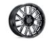 Black Rhino Pismo Gloss Black with Milled Spokes 5-Lug Wheel; 18x9.5; 6mm Offset (14-21 Tundra)