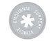 SEC10 Emotional Support Vehicle Decal; Silver (Universal; Some Adaptation May Be Required)