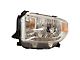 Headlight; Chrome Housing; Clear Lens; Driver Side (14-17 Tundra w/ LED Running Lights & Automatic Headlight Range Control)