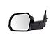 Powered Heated Mirror with Turn Signal and Blindspot; Black; Driver Side (22-23 Tundra)